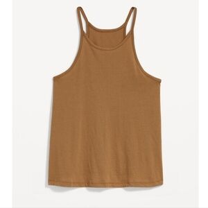 Old Navy Relaxed Halter Tank Top Falconry Brown XXL BNWT